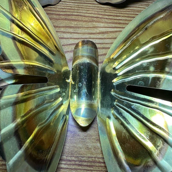 Vintage Brass Butterflies Wall Hangings - Picture 11 of 11